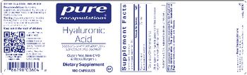 Pure Encapsulations Hyaluronic Acid - supplement