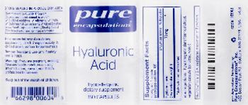 Pure Encapsulations Hyaluronic Acid - supplement