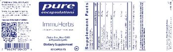 Pure Encapsulations ImmuHerbs - supplement