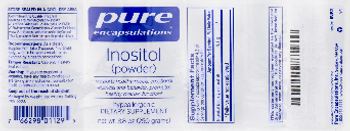 Pure Encapsulations Inositol (Powder) - supplement