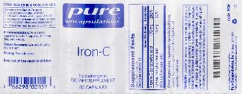 Pure Encapsulations Iron-C - supplement