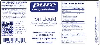 Pure Encapsulations Iron Liquid - supplement