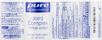 Pure Encapsulations Joint Complex (Single Dose) - supplement