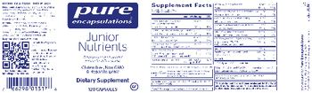 Pure Encapsulations Junior Nutrients - supplement