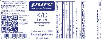 Pure Encapsulations K/D Liquid - supplement