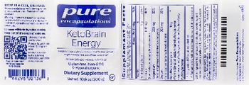 Pure Encapsulations KetoBrain Energy Natural Strawberry-Lemonade Flavor - supplement