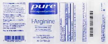 Pure Encapsulations L-Arginine - supplement