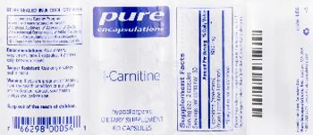 Pure Encapsulations L-Carnitine - supplement