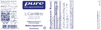 Pure Encapsulations L-Carnitine - supplement