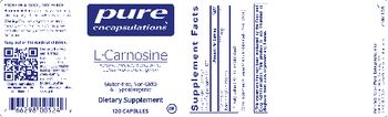 Pure Encapsulations L-Carnosine - supplement