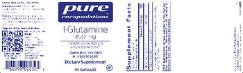Pure Encapsulations l-Glutamine 850 mg - supplement