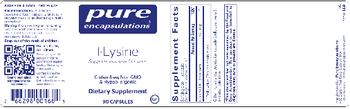 Pure Encapsulations L-Lysine - supplement