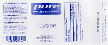 Pure Encapsulations L-Lysine - supplement