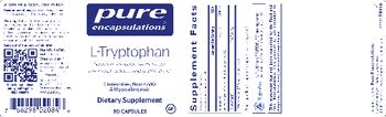 Pure Encapsulations L-Tryptophan - supplement