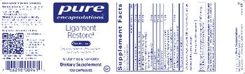 Pure Encapsulations Ligament Restore - supplement