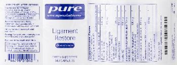 Pure Encapsulations Ligament Restore - supplement