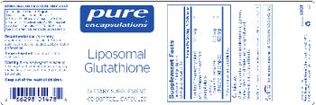 Pure Encapsulations Liposomal Glutathione - supplement