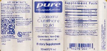 Pure Encapsulations Liposomal Glutathione Liquid - supplement