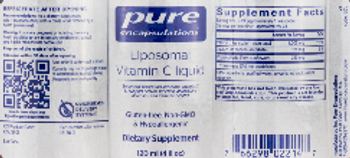 Pure Encapsulations Liposomal Vitamin C Liquid - supplement