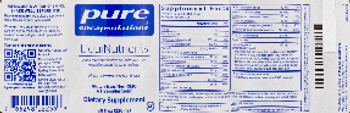 Pure Encapsulations LiquiNutrients Natural Lemon Creme Flavor - supplement