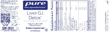 Pure Encapsulations Liver-G.I. Detox - supplement
