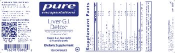 Pure Encapsulations Liver-G.I. Detox - supplement