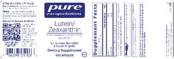 Pure Encapsulations Lutein/Zeaxanthin - supplement