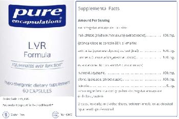 Pure Encapsulations LVR Formula - supplement