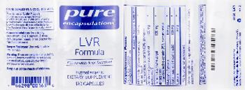 Pure Encapsulations LVR Formula - supplement