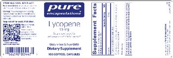 Pure Encapsulations Lycopene 10 mg - supplement