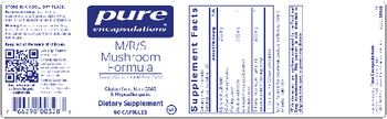 Pure Encapsulations M/R/S Mushroom Formula - supplement