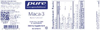 Pure Encapsulations Maca-3 - supplement