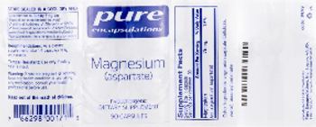 Pure Encapsulations Magnesium (Aspartate) - supplement