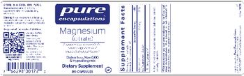 Pure Encapsulations Magnesium (Citrate) - supplement