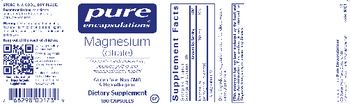 Pure Encapsulations Magnesium (Citrate) - supplement