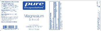 Pure Encapsulations Magnesium (Citrate) - supplement