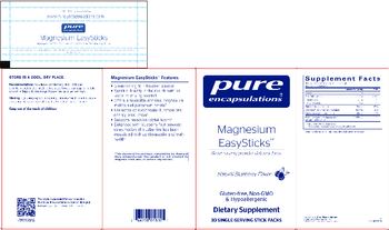 Pure Encapsulations Magnesium EasySticks Natural Blueberry flavor - supplement