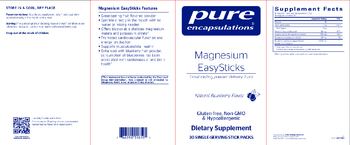 Pure Encapsulations Magnesium EasySticks Natural Blueberry Flavor - 