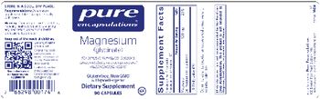 Pure Encapsulations Magnesium (Glycinate) - supplement