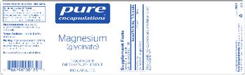 Pure Encapsulations Magnesium (Glycinate) - supplement