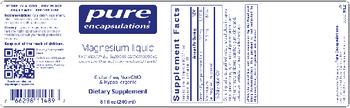Pure Encapsulations Magnesium Liquid - supplement