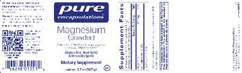 Pure Encapsulations Magnesium (Powder) - supplement