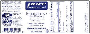 Pure Encapsulations Manganese (Aspartate/Citrate) - supplement