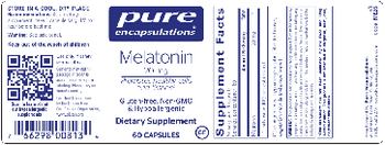 Pure Encapsulations Melatonin 20 mg - supplement