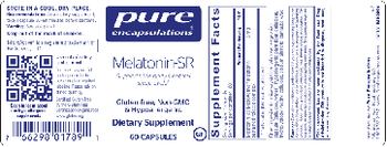 Pure Encapsulations Melatonin-SR - supplement