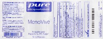 Pure Encapsulations MenoVive - supplement