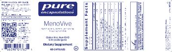 Pure Encapsulations MenoVive - supplement