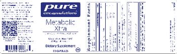 Pure Encapsulations Metabolic Xtra - supplement