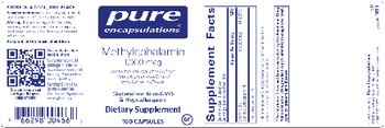 Pure Encapsulations Methylcobalamin 1,000 mcg - supplement