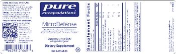 Pure Encapsulations MicroDefense - supplement